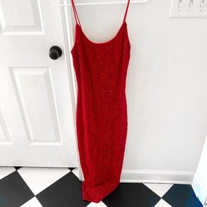 Formal red dress